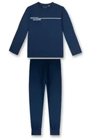 Sanetta Pyjama Jungen Pyjama Baumwolle (2 tlg) blau 140
