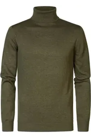 Petrol Industries Rollkragenpullover - Feinstrickrollkragenpullover - Men Knitwear Collar Basic grün XXL