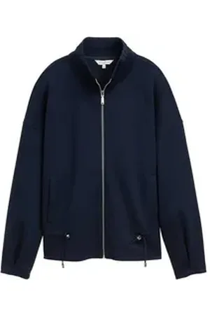 TOM TAILOR Sweatjacke blau L