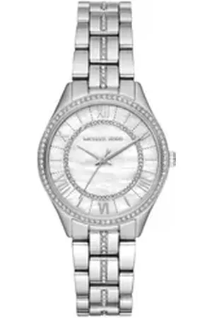 Michael Kors Luxusuhr Damenuhr Lauryn, Dreizeigerwerk, Edelstahlarmband