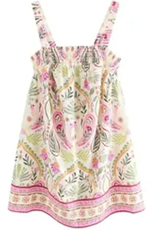 Next Strandkleid Sommer-Minikleid aus 100 % Baumwolle, Kurzgröße (1-tlg) rosa 24 (GB: 20 Petite)