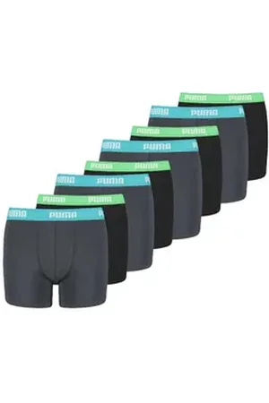 PUMA Boxer Jungen Boxershort 8er Pack Baumwolle (Packung, 8er Pack) bunt|grau|schwarz 128