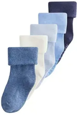 Next Basicsocken Babysocken mit Rollsaum, 5er-Pack (5-Paar) blau 68-80 (6-12 Mon.)