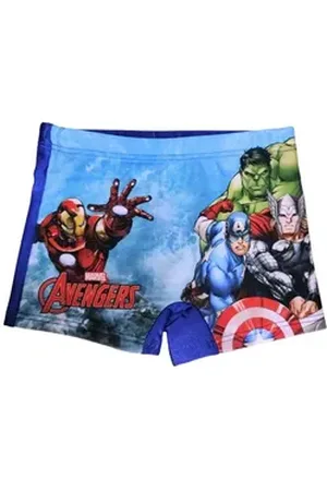 The Avengers Badehose Marvel Schwimmhose - Jungen Bademode Gr. 98 - 128 cm blau 122-128 cm
