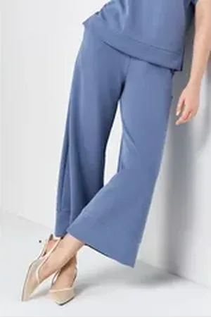 Rich & Royal RICHROYAL Culotte 2409 T Peach Culotte aus fester, gepeachter Qualität blau M