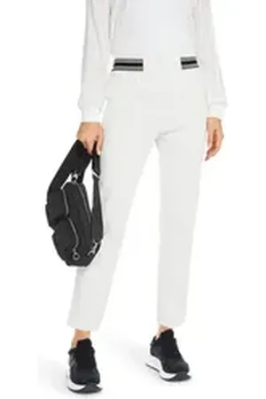 Marc Cain Stretch-Hose "Gym & Go!" Premium Damenmode Hose "Rethink Together" Modell SYDNEY weiß 7 (46)