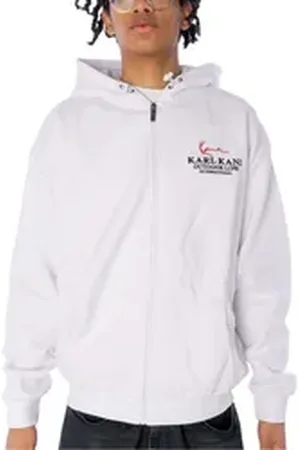 Karl Kani Sweatjacke Ziphoodie Chest Signature OS weiß L