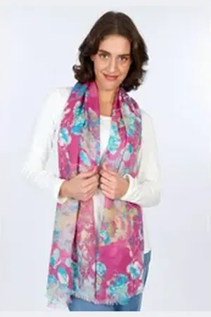 Deerberg Schal Aquarella rot