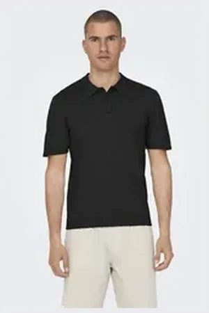 Only & Sons Poloshirt ONSWYLER LIFE REG 14 SS POLO KNIT NOOS schwarz L