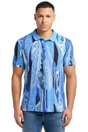 Carlo Colucci Poloshirt Egg blau XL