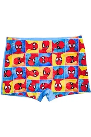 SPIDERMAN Badehose Marvel Schwimmhose - Jungen Bademode Gr. 104 - 134 cm blau 128-134 cm