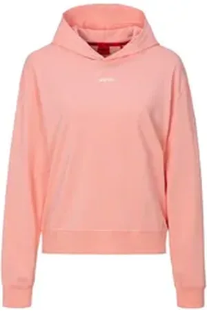 HUGO BOSS Kapuzensweatshirt SHUFFLE_HOODIE mit Schriftzug rot XL