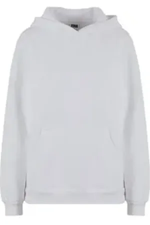 Urban classics Kapuzenpullover Ladies Loose Brushed Fleece Hoody (1-tlg) weiß L