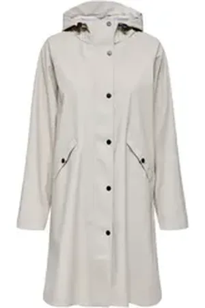 ONLY Regenjacke Wasserdichter Regenmantel – Modischer Mantel mit Kapuze ONLELISA RAINCOAT LONG OTW NC beige XS