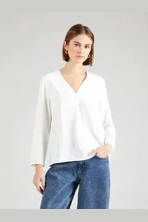 VILA Funktionsshirt VIJOSA (1-tlg) Falten weiß 40
