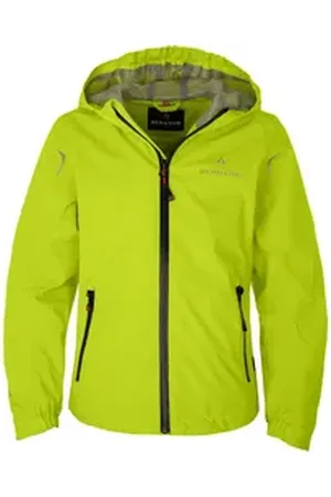 Bergson Regenjacke LIO Kinder Regenjacke, Netzfutter, 12000 mm Wassersäule, Normalgrößen, le grün 164