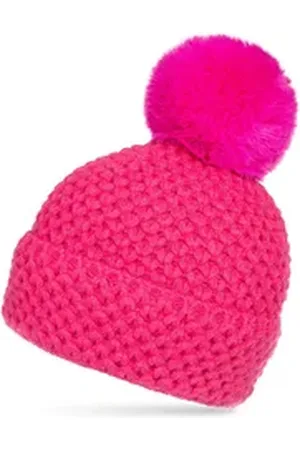 CASPAR Bommelmütze MU219 Warme Damen Bommelmütze Strickmuster extra warm mit Teddy Fleece Futter