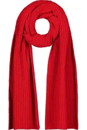 monari Modeschal Chenille-Schal rot