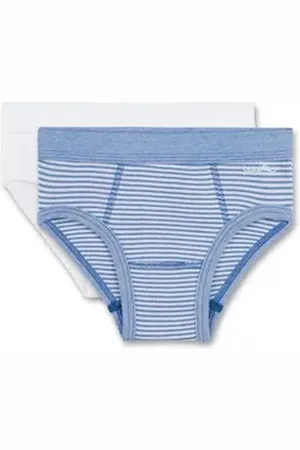 Sanetta Slip Jungen Slip 2er Pack Baumwolle (Packung, 2er Pack) blau|bunt 116