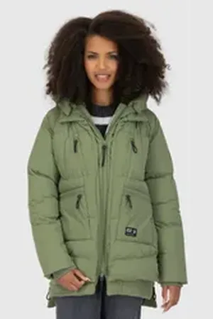alife kickin Winterjacke RachelAK A Puffer Jacket CS Pufferjacke, Steppjacke grün 38