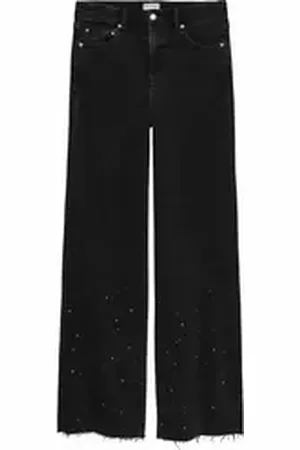 Catwalk Junkie Loose-fit-Jeans - Loose Fit Jeans mit Metallischen Strasssteinen schwarz 26