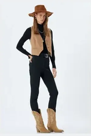 Koton Skinny-fit-Jeans Hohe Leibhöhe Skinny schwarz 32/32