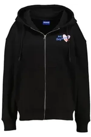 HUGO BOSS Sweatjacke Damen Sweatjacke DOA_B_1 (1-tlg) schwarz XS