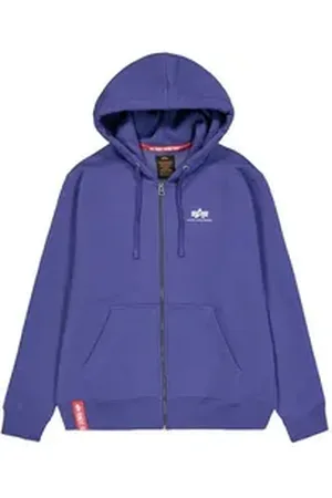 Alpha Industries Hoodie Men - Hoodies Basic Zip Hoodie Small Logo lila 3 XL