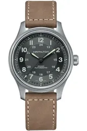 Hamilton Automatikuhr Khaki Field Herren Automatikuhr, 80h Gangreserve schwarz