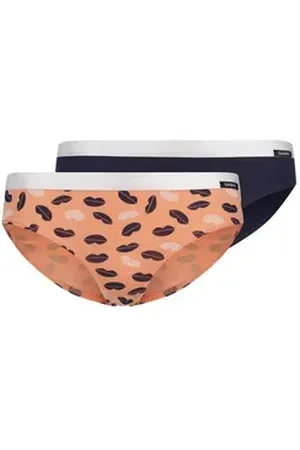 Skiny Slip Mädchen Slip 2er Pack Baumwolle (Packung, 2er Pack) bunt|schwarz 164