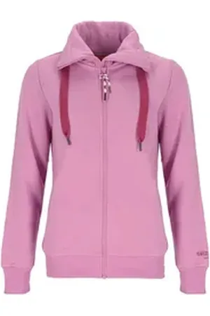 salzhaut Sweatjacke Damen Jacke Rackeln mit hochschließendem Turtleneck-Kragen grün M