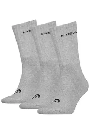 Head Kurzsocken Unisex Socken 3er Pack Baumwolle (Packung, 3er Pack) grau 35-38