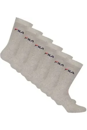 Fila Sportsocken Unisex Socken 6er Pack Baumwolle (Packung, 6er Pack) grau 35-38
