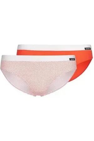 Skiny Slip Mädchen Slip 2er Pack Baumwolle (Packung, 2er Pack) rosa|rot 140