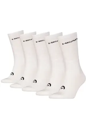 Head Kurzsocken Unisex Socken 5er Pack Baumwolle (Packung, 5er Pack) weiß 35-38