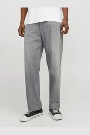 JACK & JONES Loose-fit-Jeans JJIEDDIE JJORIGINAL MF 710 grau 28