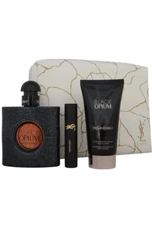 Saint Laurent Duft-Set Black Opium EDP 50ml + BL 50ml &Mascara&Pouch, 1-tlg.
