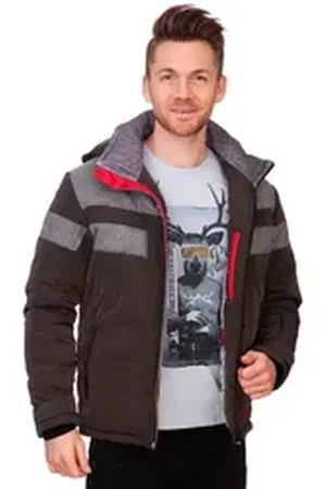 Almgwand Outdoorjacke Skijacke Herren - KRUMBACHSTEIN - oliv/grau grau 50