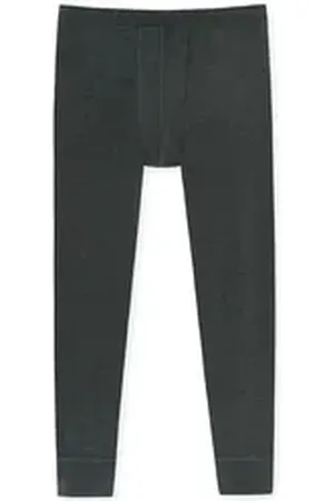 Schiesser Lange Unterhose dunkelgrau meliert - elastisch - sportlicher Schnitt grau 9