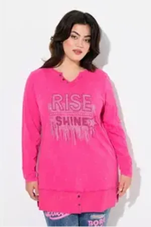 Angel of Style Angel of Style Longsleeve Langarmshirt Komfort Fit rosa 46