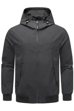 Ragwear Outdoorjacke Tyller Leichte Übergangsjacke mit Kapuze schwarz XXL (56)