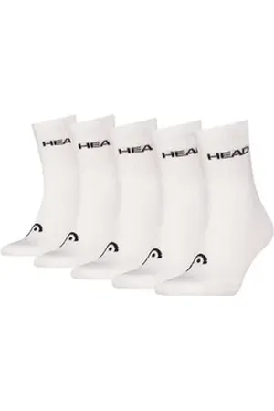 Head Kurzsocken Unisex Socken 5er Pack Baumwolle (Packung, 5er Pack) weiß 39-42