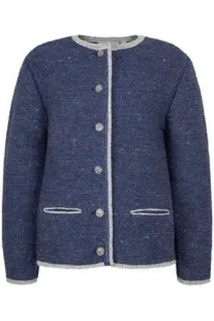 Isar Trachtenjacke Strickjacke Kinder - TALESIA - denim 68