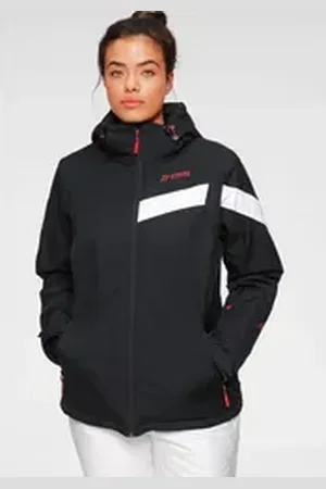 Maier Sports Skijacke Ski Jacke wattiert Damen Wasser & winddicht & atmungsaktiv in großen Größen schwarz 42
