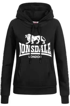 Lonsdale London Hoodie Damen Kapuzenpullover Dihewyd schwarz XL