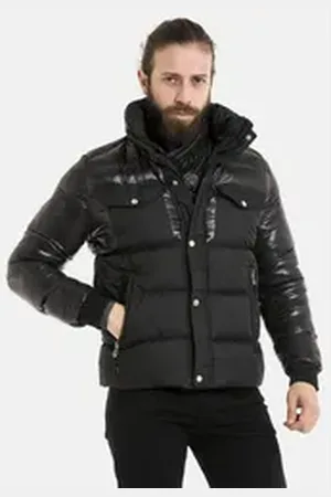Cipo & Baxx Winterjacke Jacke im gesteppten Design schwarz L