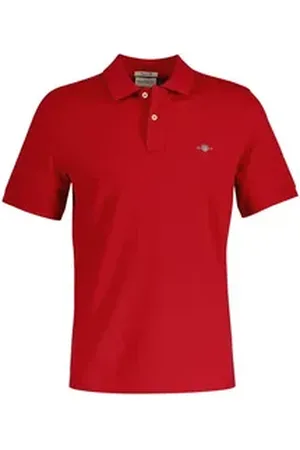 GANT Poloshirt Herren Poloshirt 1er Pack Baumwolle (Packung, 1er Pack) rot 4XL