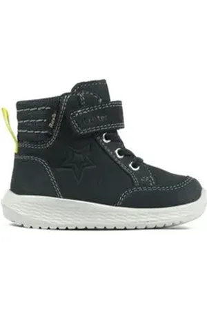 Richter Maxi WMS: Mittel Lauflernschuh, Winterstiefel, Klettstiefel mit wasserabweisender TEX-Membrane blau 26 EU