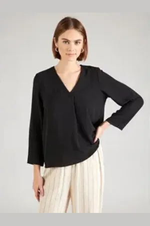 VILA Funktionsshirt VIJOSA (1-tlg) Falten schwarz 40