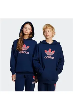 adidas Originals Kapuzensweatshirt HOODIE blau 164
